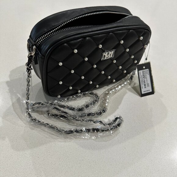 BADGLEY MISCHKA Quilted Camera Bag with Pearls - Picture 2 of 7